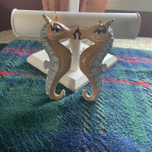 Katherine's Collection Seahorse Ornament - Gold and Silver